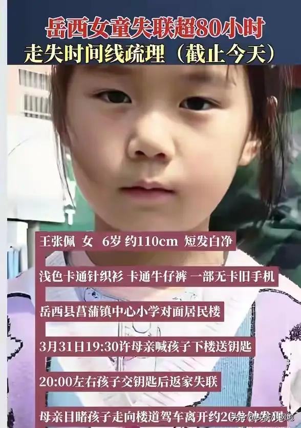 揪心！6岁女孩家门口10米胡同离奇失踪，72小时杳无音信镇中心的家门口，1