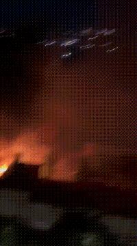 乌克兰基辅地下导弹基地殉爆后，已经燃烧了48小时！当地时间2025年6月8日，乌