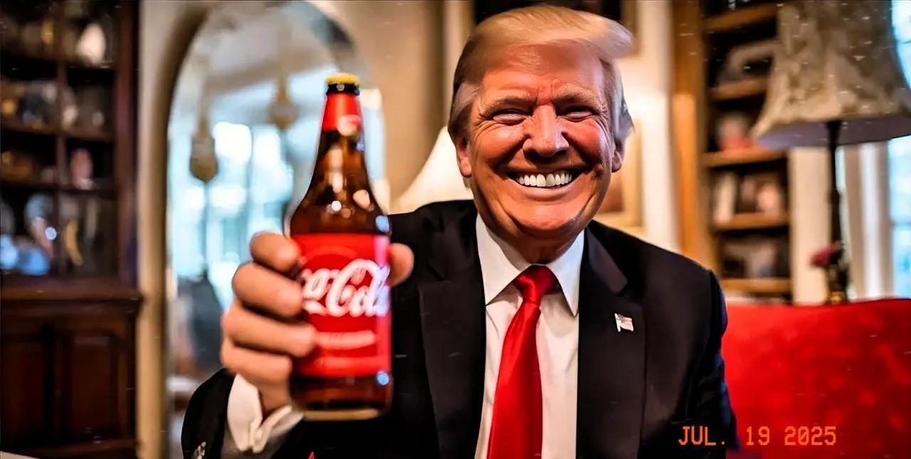 可口可乐，拒绝特朗普，不采用蔗糖，依然采用玉米糖浆！可口可乐认为，玉米糖浆依然