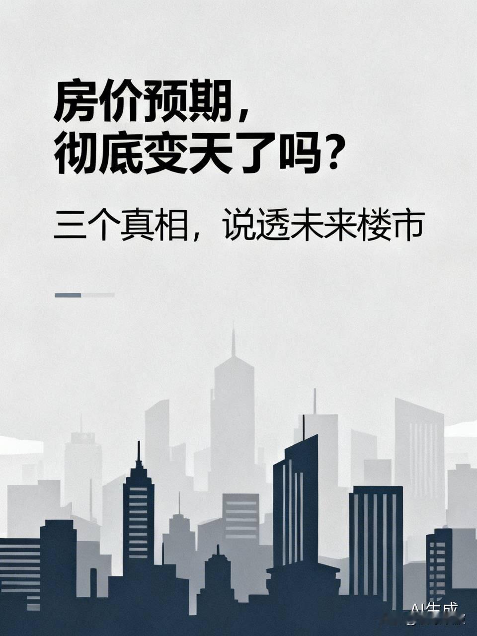 房价预期，彻底变天了吗？三个真相，说透未来楼市一觉醒来，朋友圈炸了。