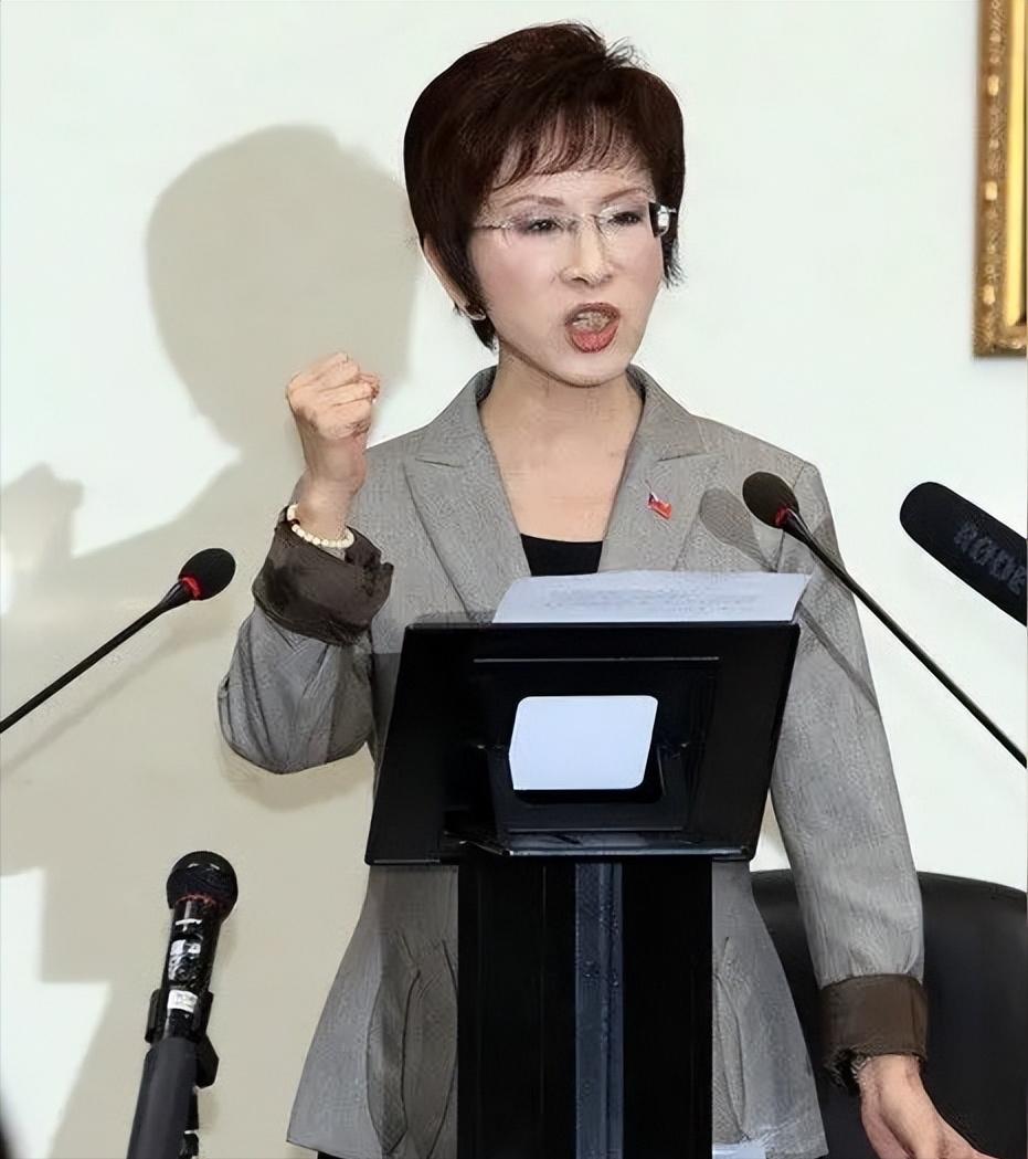 国民党原主席洪秀柱第一个没有想到她已经将近八十岁高龄了，第二个没有想到她的书法居