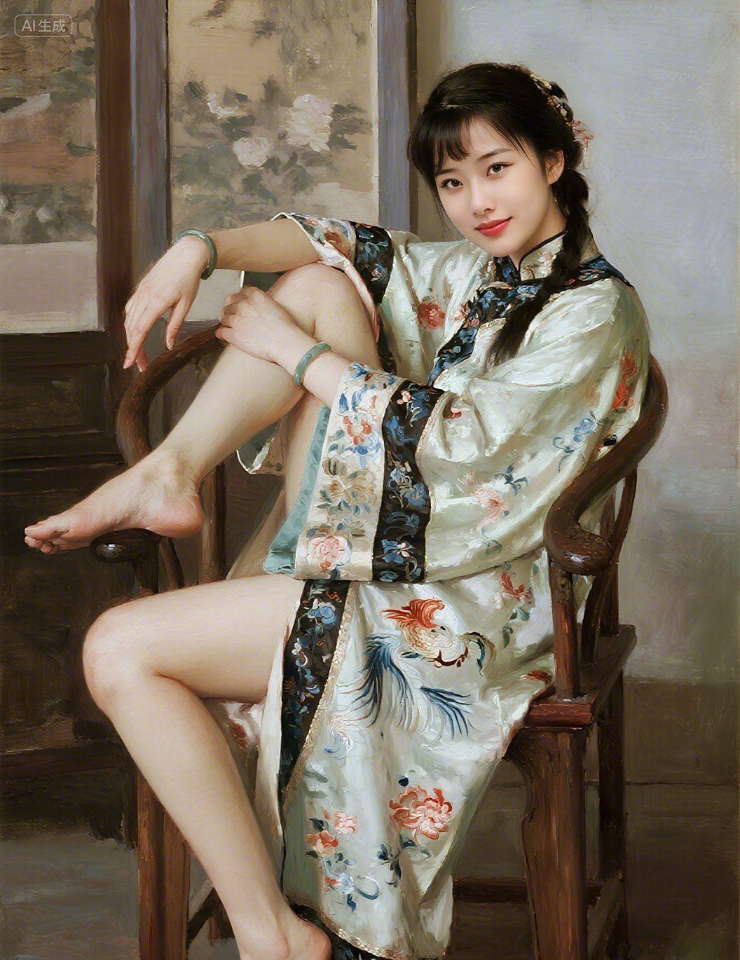 #晒图笔记大赛#您觉得旗袍美还是人更美？这种反差感您觉得美吗？