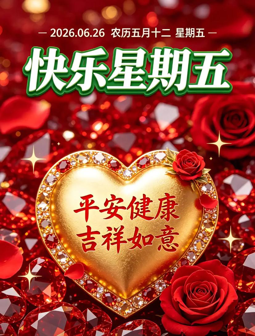 🌺2026./6.26夏日安稳.欢喜长存🌺🌱🌅周五早安！夏日晨光澄澈