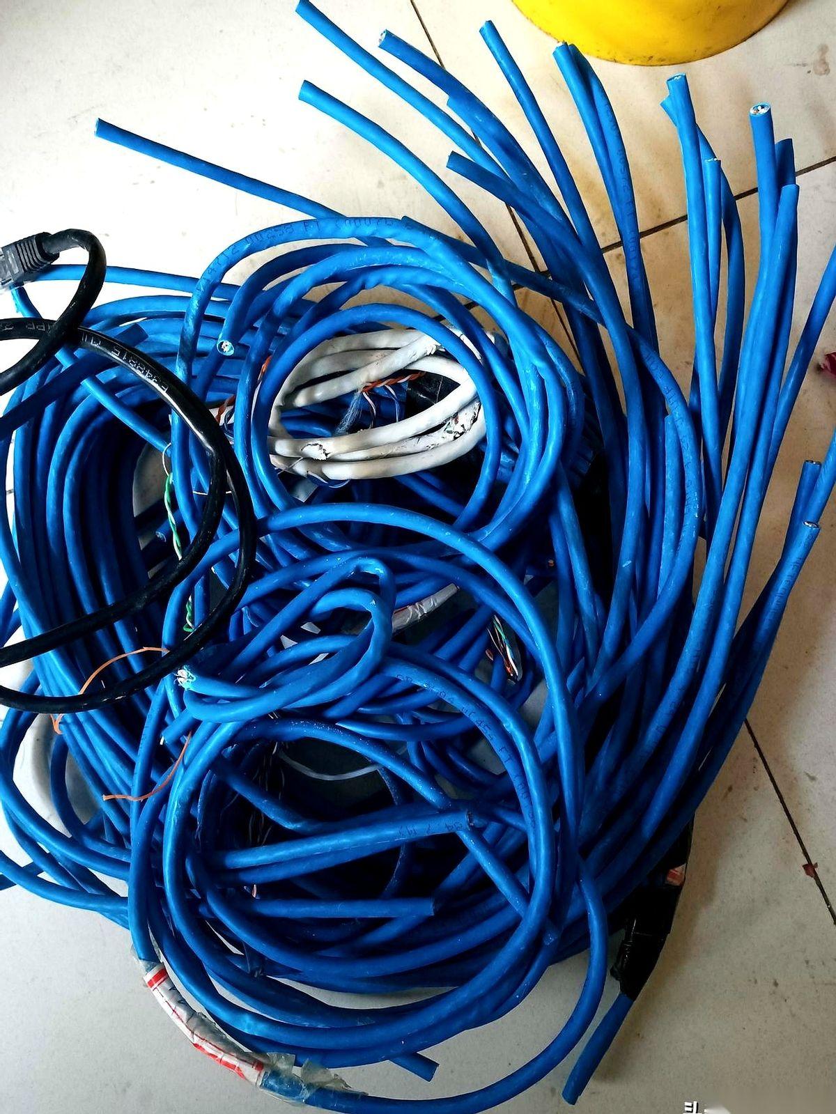 我跟你说，成年人崩溃的瞬间，真的只需要一堆破网线。工地上扔出来好几斤，我以为发