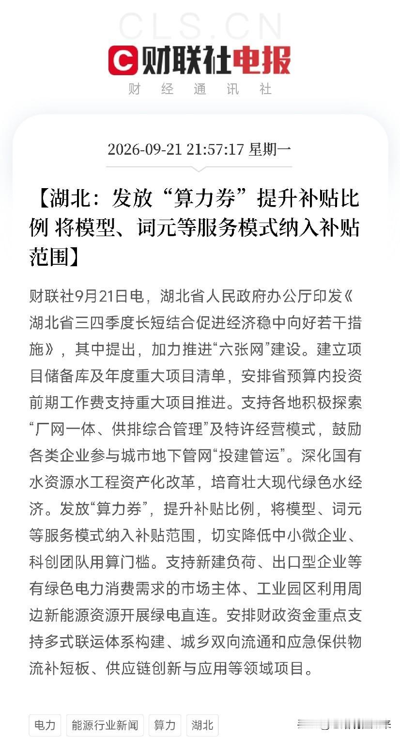 刚刷到这条消息，我手里的茶杯直接顿在桌上了！湖北这一招，把全国AI竞赛的底牌给掀