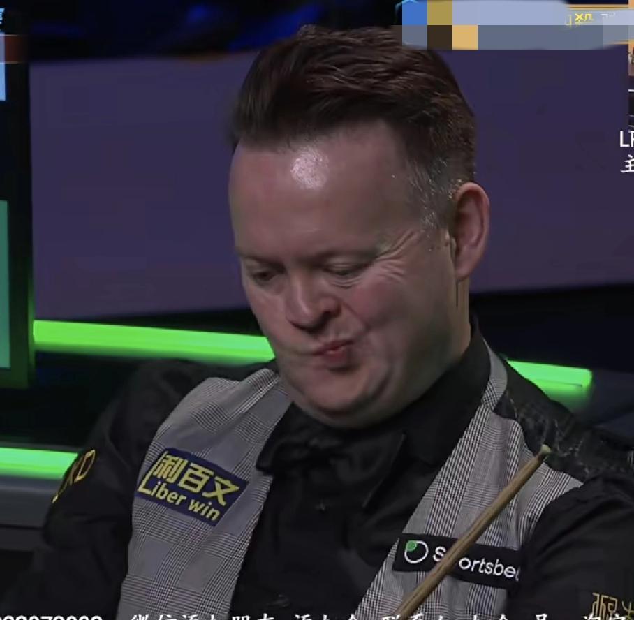 肖恩·墨菲瘪嘴，摇头，满脸无可奈何。在2026年斯洛克球员锦标赛四分之一决赛中