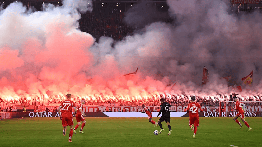 图片报: 拜仁南看台再次燃放烟花, 将激活此前的缓期处罚