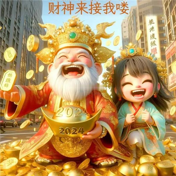 财神青睐，接住好运