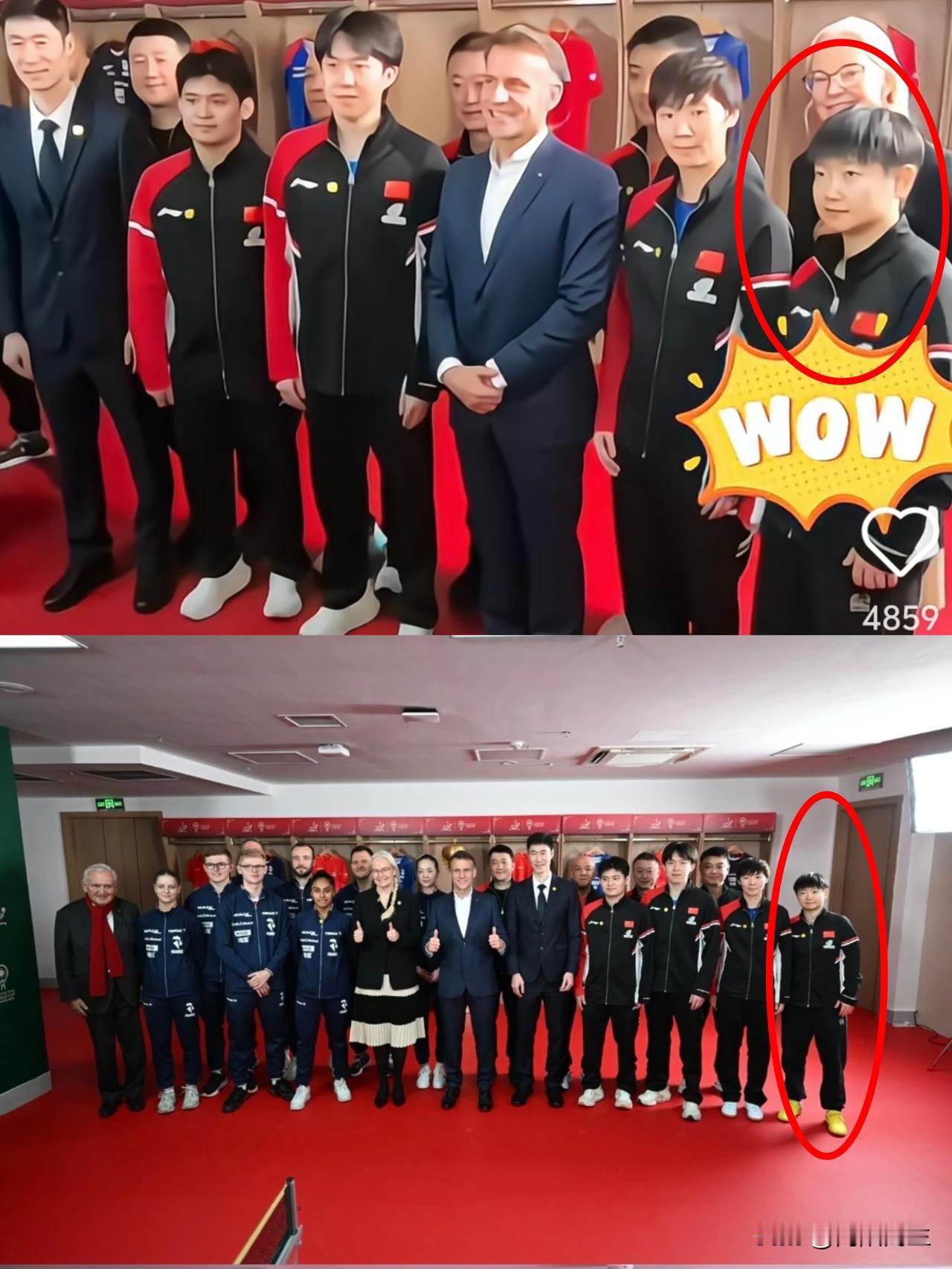 瞧瞧那张合影，真是让人心里五味杂陈。567稳稳当当占着C位，莎莎却只能在最不