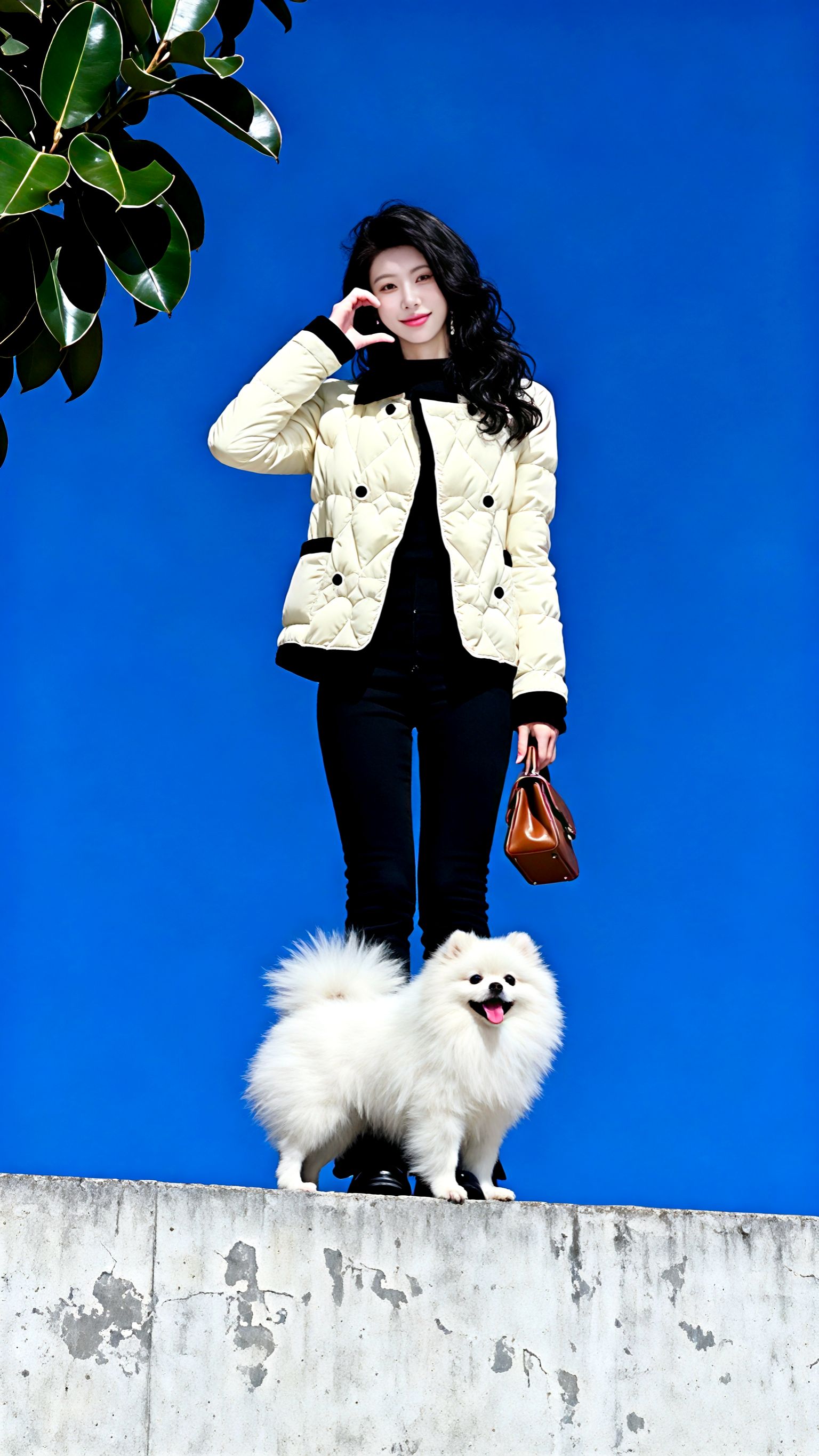 米杏色夹棉外套女初冬高端时髦洋气名媛小香风超好看翻领加厚棉服