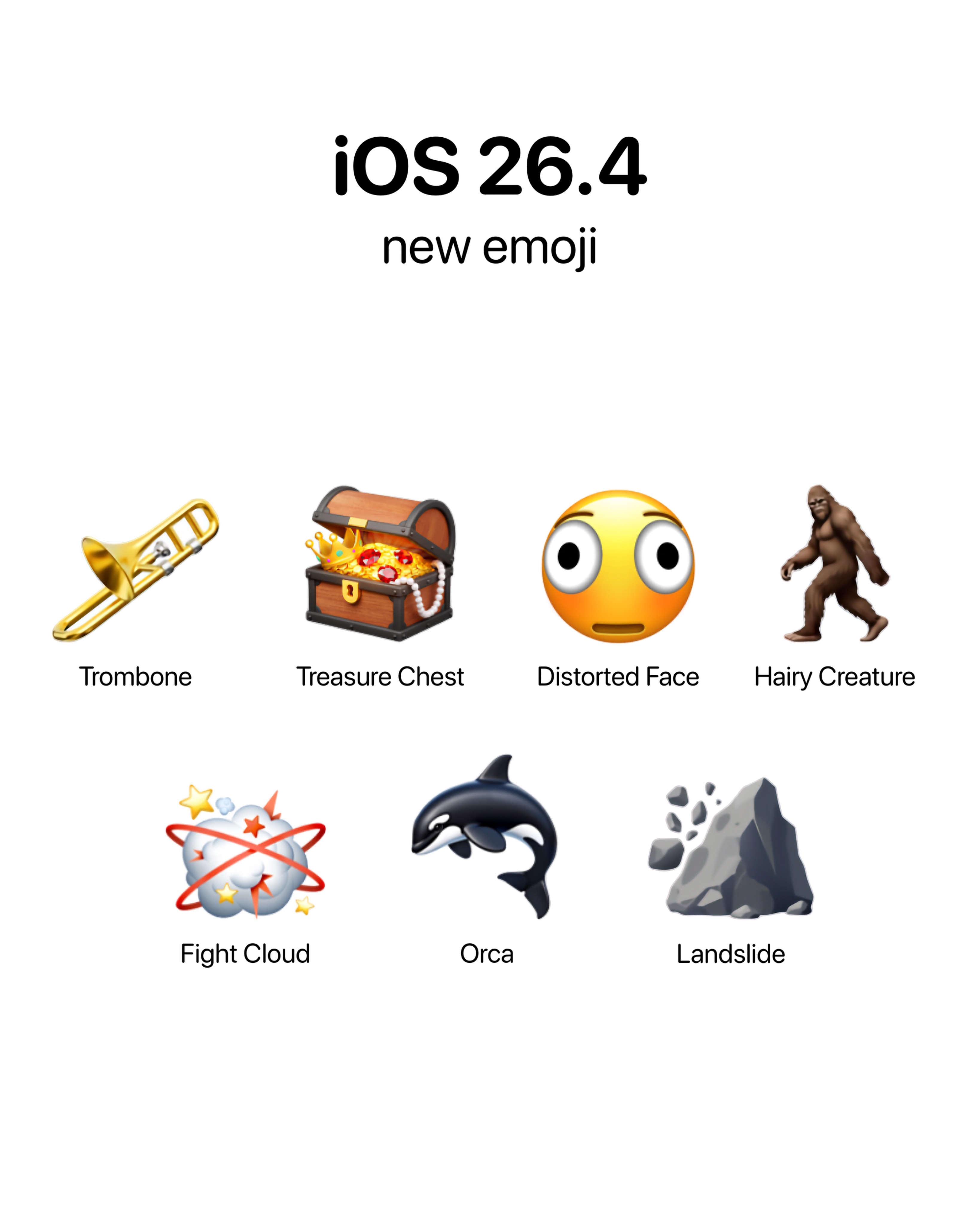 iOS26.4正式版来了所以，你现在终于可以看到这个奇怪又可爱的🫪变形脸等一