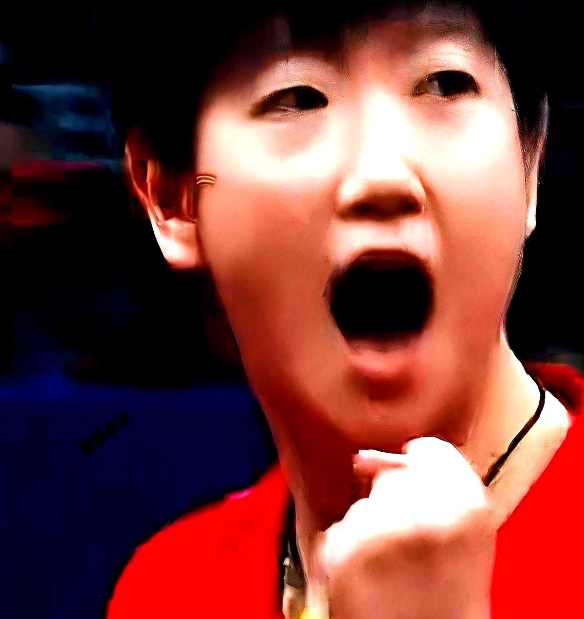 42岁的韩莹，简直是国乒女队的一道坎儿。就在多哈，这位德国老将连着把陈熠和王