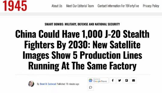 首次直接认怂！美国军方媒体直接发文表示，中国隐形战斗机数量会超过所有国家总和；美