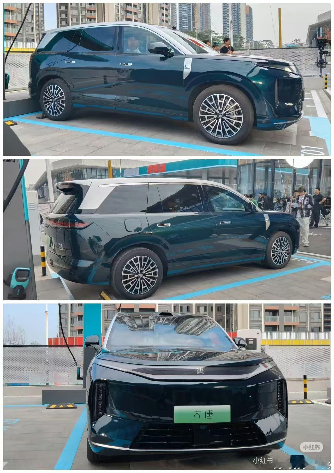 比亚迪9系大唐实车来了，基于王朝-D概念车打造，保留了贯穿式前日行灯、竖状大灯、