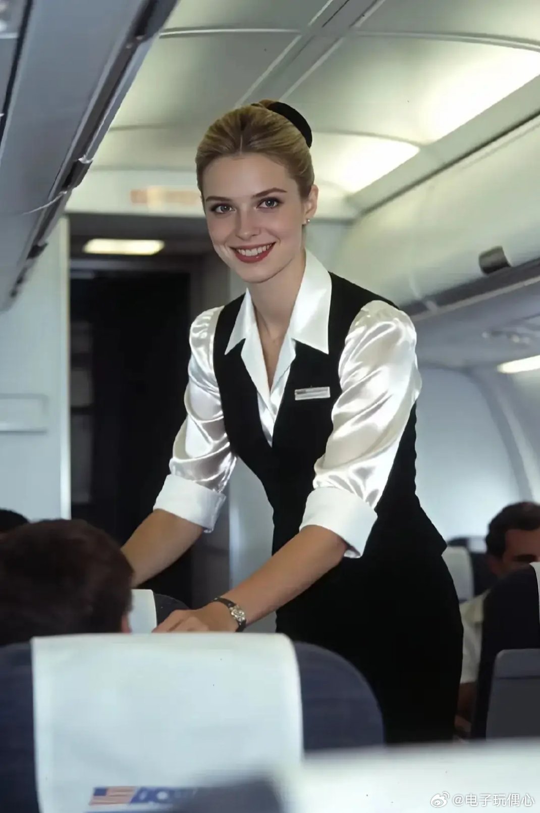 1980年，美国纽约空姐的绝美一幕