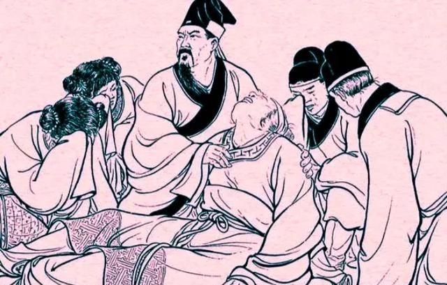 一次，荀攸正在家吃饭,突然匆匆跑来一人：“你家来亲戚，正在门口等。“荀攸出门一看