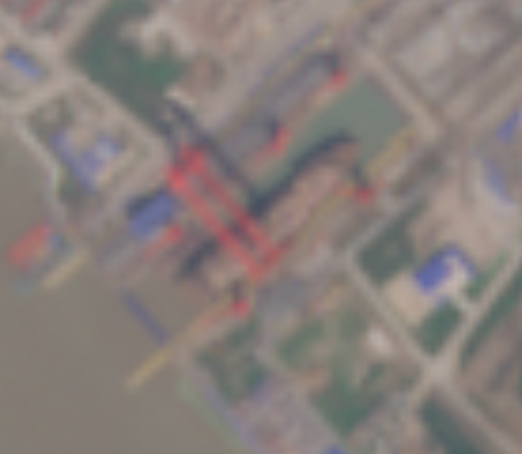 某厂新厂区2号船坞一艘新民船出坞，船坞空了！[大笑]看看接下来是不是新的075入