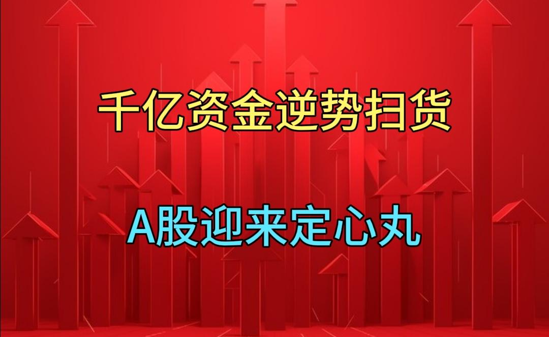 千亿资金逆势扫货，A股迎来定心丸！