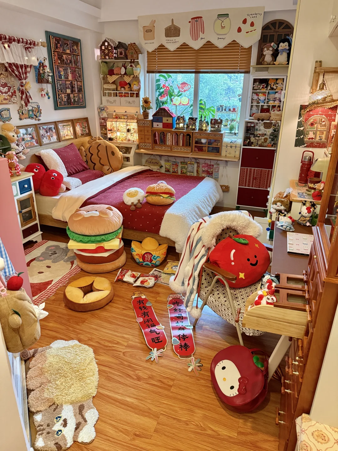 一个人住的年味极繁卧室，我也太幸福啦！