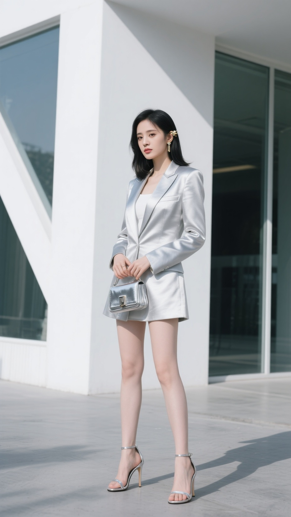 穿职业装的都市丽人靓丽而风采