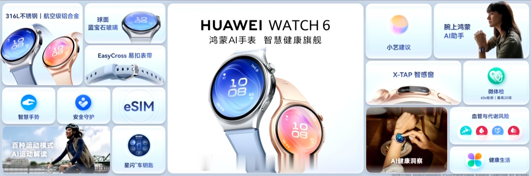 华为WATCH642mm售价2799元起，华为WATCH646