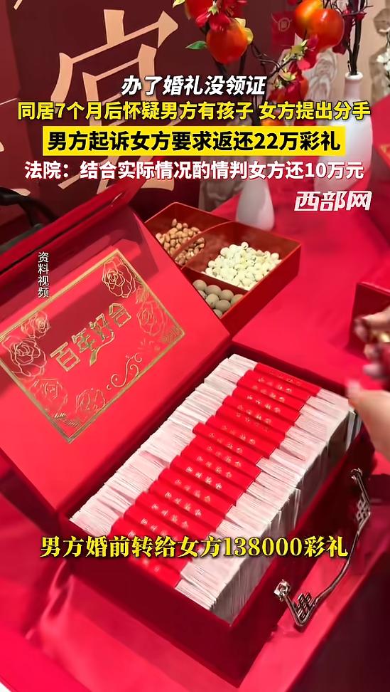 “万万没想到！”6月5日报道，浙江，一男子花了二三十万与女友结婚，婚礼办得隆重