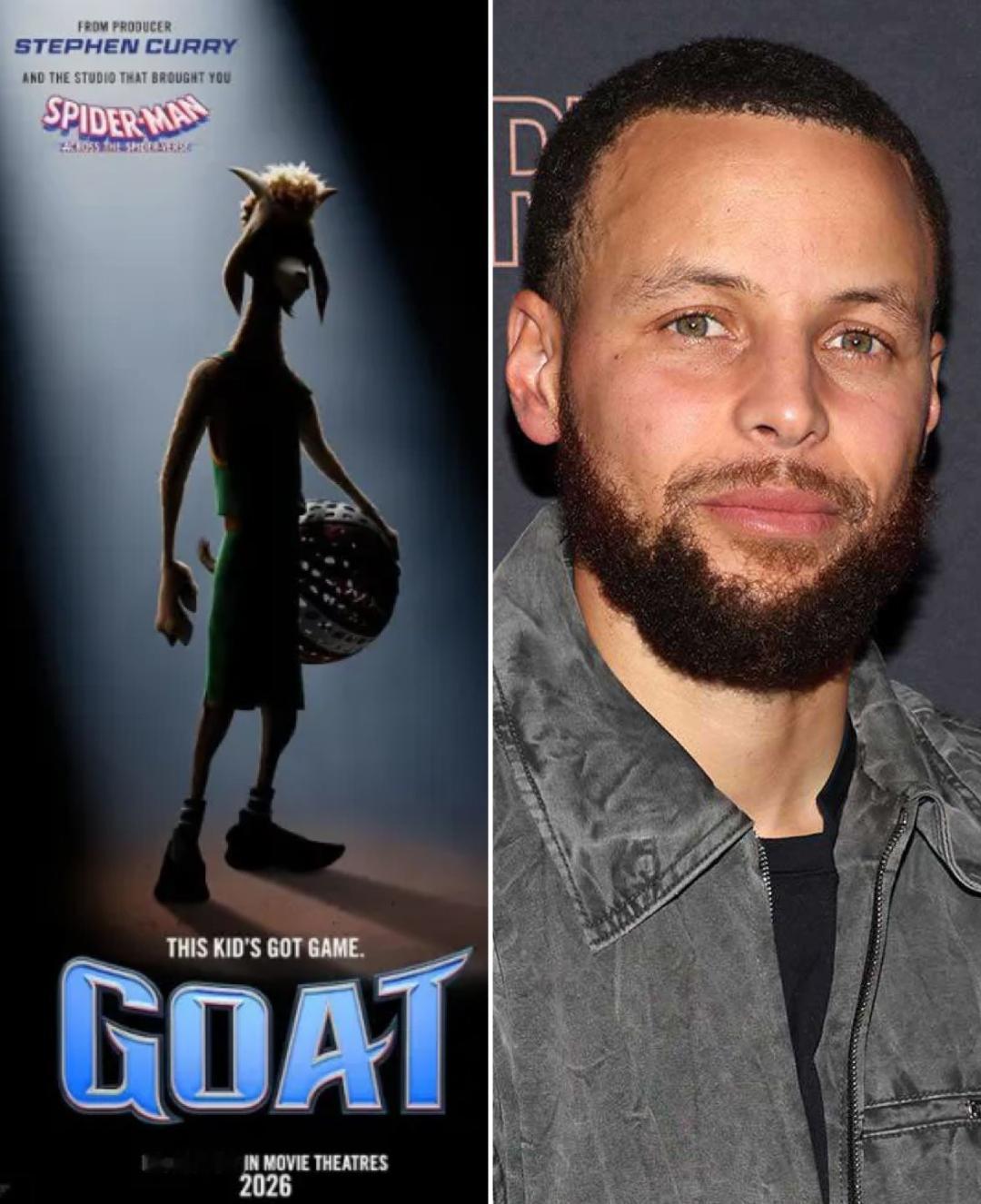 斯蒂芬·库里将与全明星配音演员一起出演索尼的《GOAT》电影，该电影将于2026