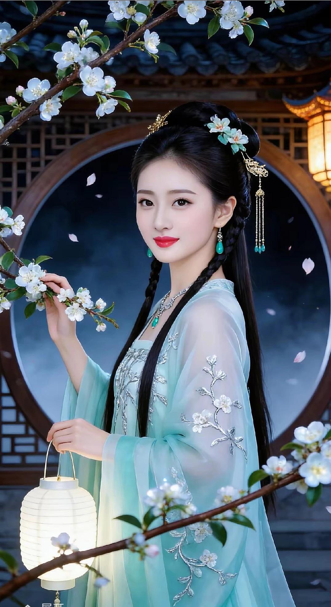 莫说人间无绝色。今日得见断人肠。不施粉黛亦倾城，一身古韵动人心。