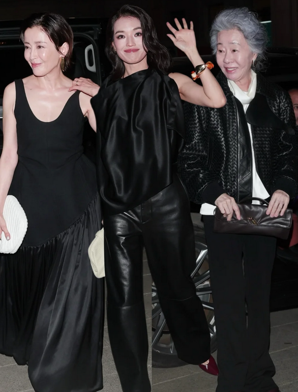 舒淇亮相BV秋冬大秀活动，与宫泽理惠、伊汝贞这两位分别来自日本和韩国的女艺人同框