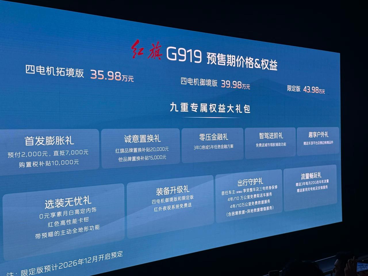 红旗G919预售价公布35.98万元起，大家觉得这个价格贵不贵？【请到“懂车帝
