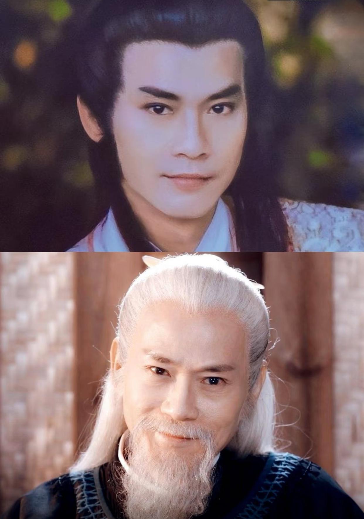 他老了眼睛却还是那么亮，年轻时的武侠造型也太绝了以后的剧里再没见过，这款绝对