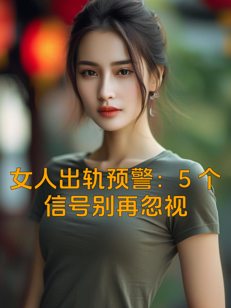 女人出轨预警：5个信号别再忽视