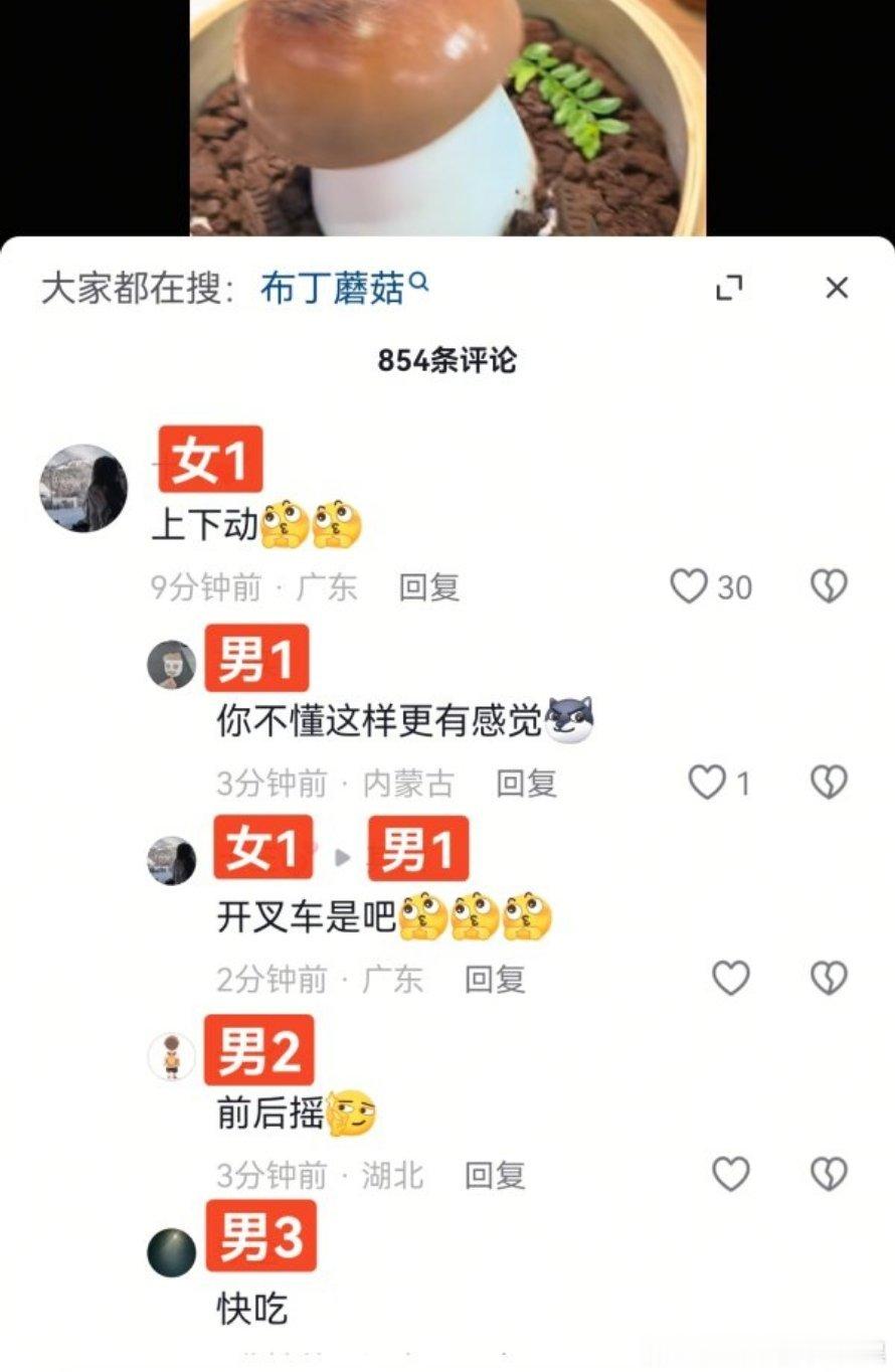 原视频只是在抖一块蘑菇布丁国产浪漫