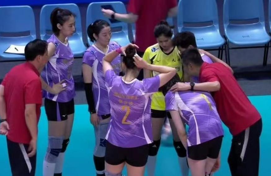 第十五届全运会女排比赛5-8名交叉排位赛，天津女排3比1辽宁女排（14-252