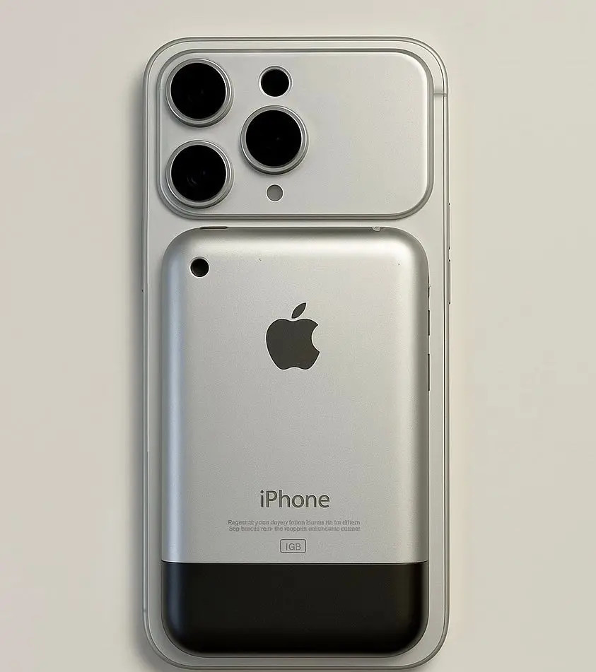 初代iPhone与最新款iPhone​​​
