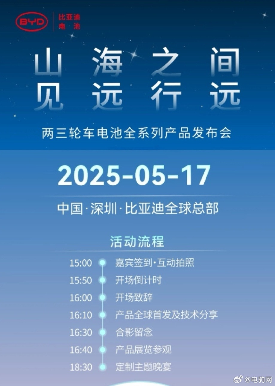 比亚迪盯上电动两轮、三轮车了，将发布两轮三轮电动车电池全系列产品，并提出“铅酸退