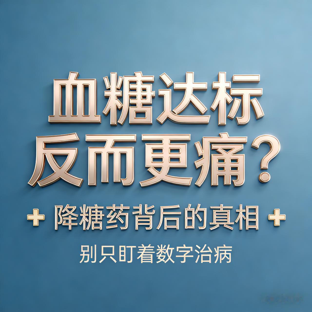 降糖药的残酷真相：明明血糖控制很好，为什么手脚反而麻、痒、疼？我在门诊常遇
