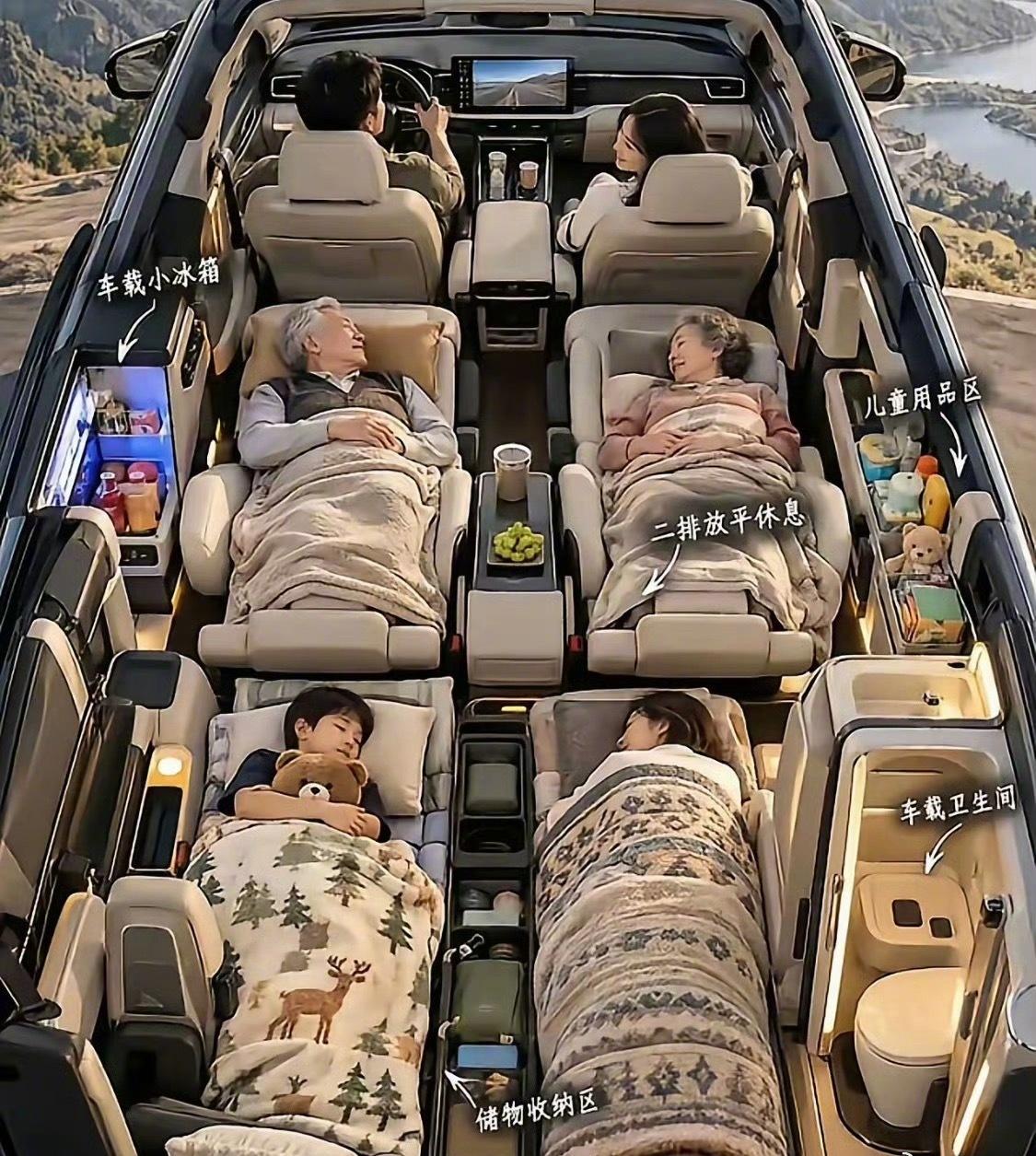 新能源电车还有多少想象空间把这个图整出来的人也是人才，本身就是一个大SUV，非要