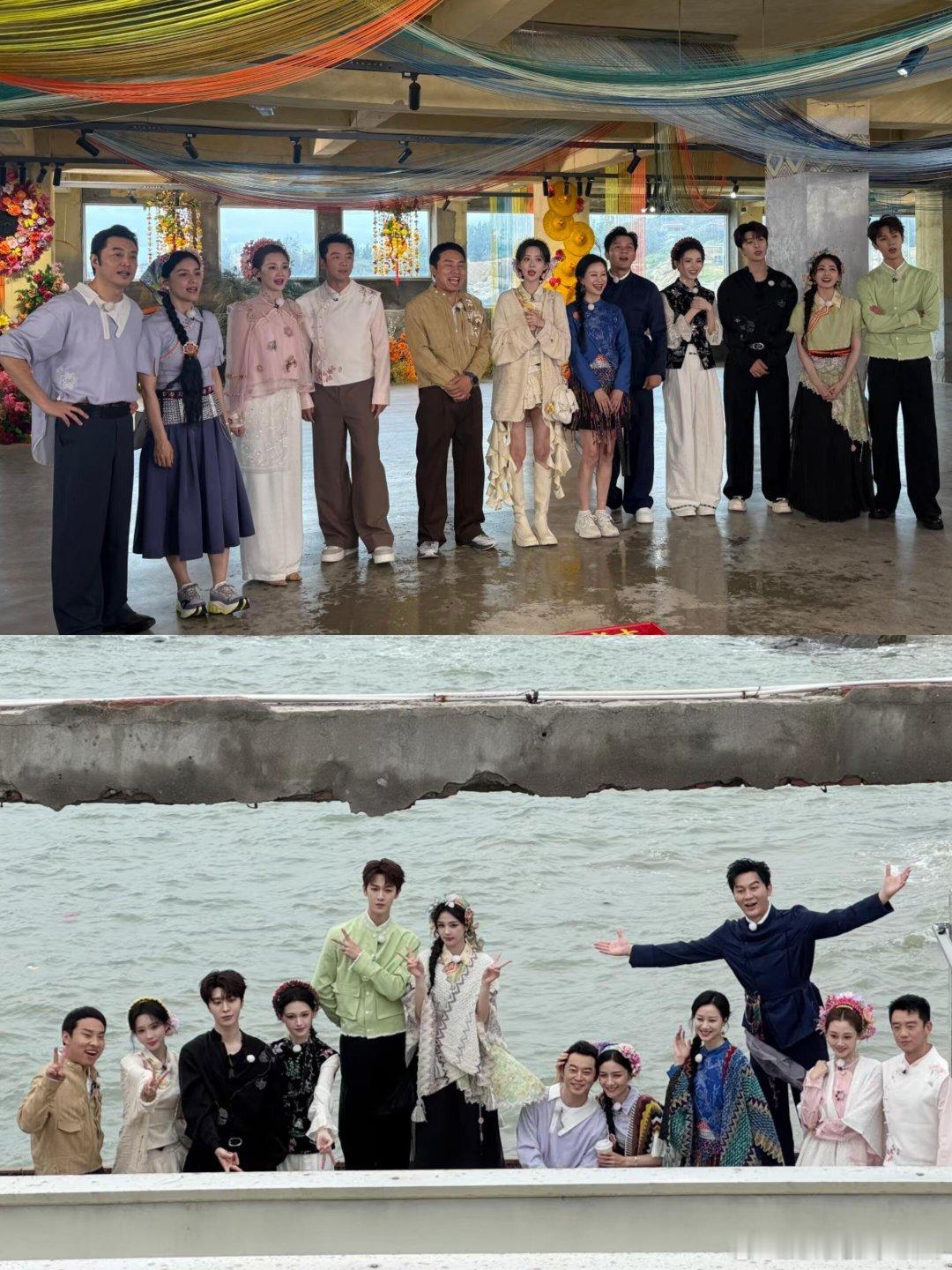 奔跑吧奔跑吧泉州站第一轮录制大合照来啦奔跑吧‖