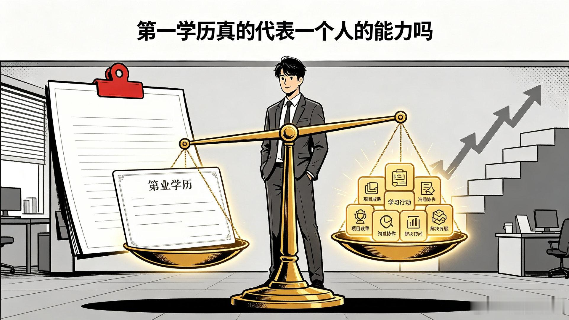 #第一学历歧视#第一学历真的代表一个人的能力水平吗？我想第一学历被歧视屡上热搜的根本原因，是社会上的