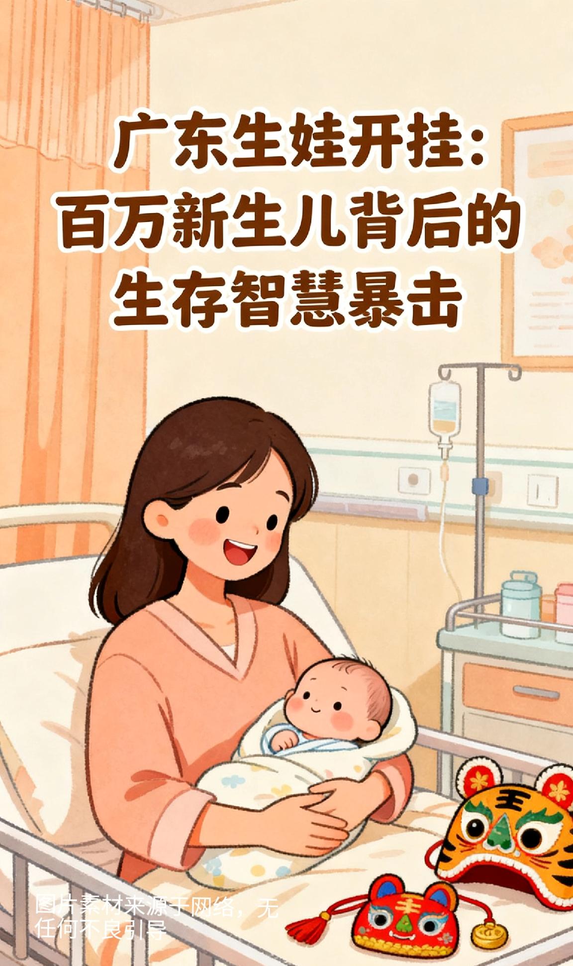 广东生娃开挂：百万新生儿背后的生存智慧暴击广东人搞生育，硬是把人口增长玩成