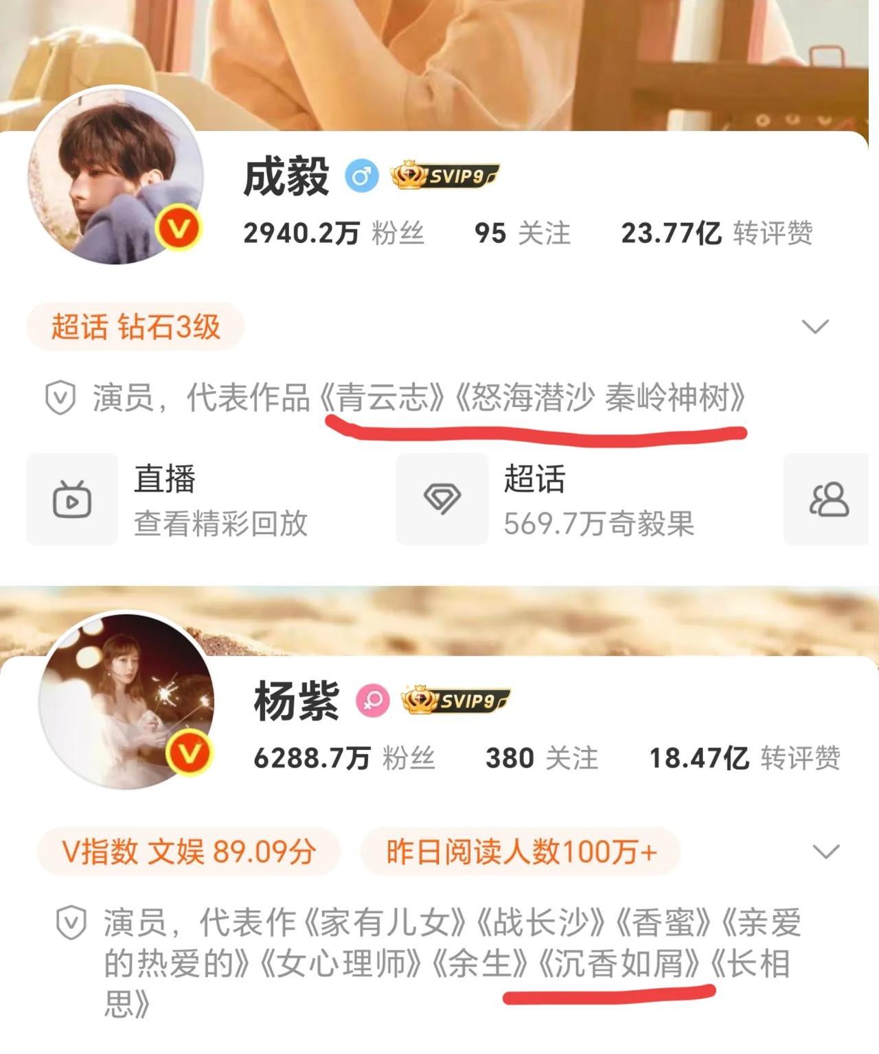 为啥杨紫把《沉香如屑》写进了自己的代表作，而成毅却没有写呢？《沉香如屑》开播三