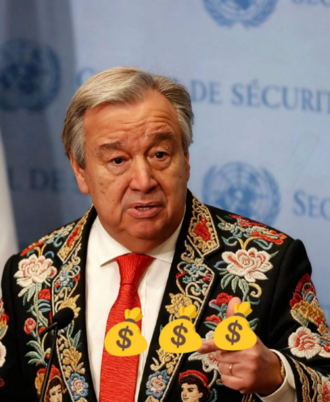 联合国又来要钱了,这次要钱要的很绝,很干脆! 联合国最近急得上火,秘书长古
