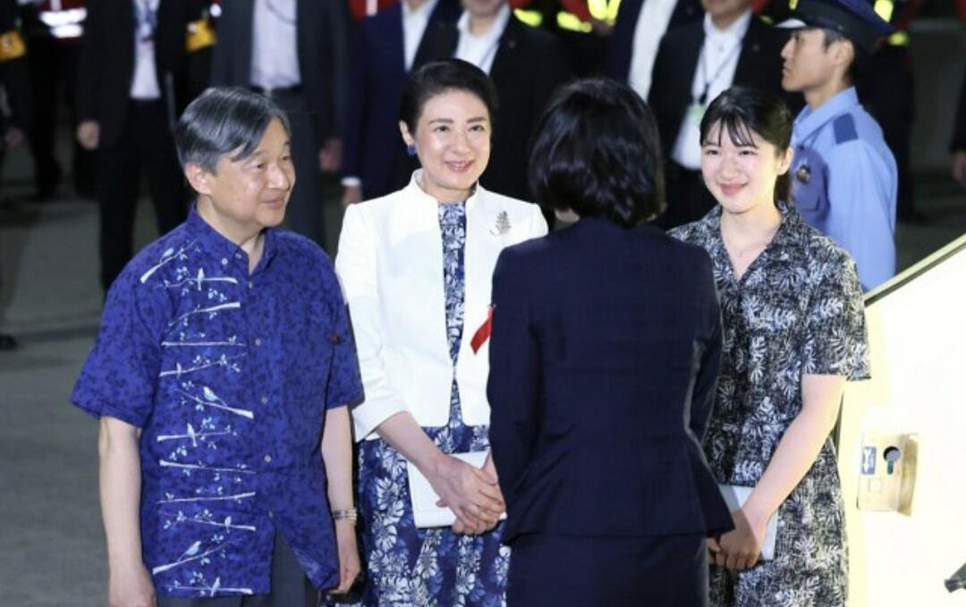 皇室一家冲绳行，穿衣有特色说实话，当日本皇室那一家子出现
