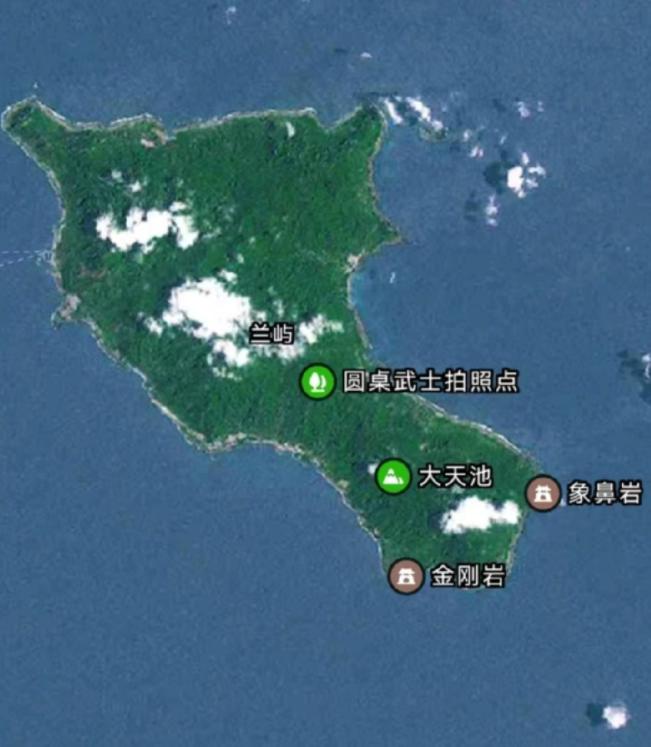 我国台湾岛东边太平洋上有一个大岛——兰屿，面积约45平方公里，有钓鱼岛的十几倍大