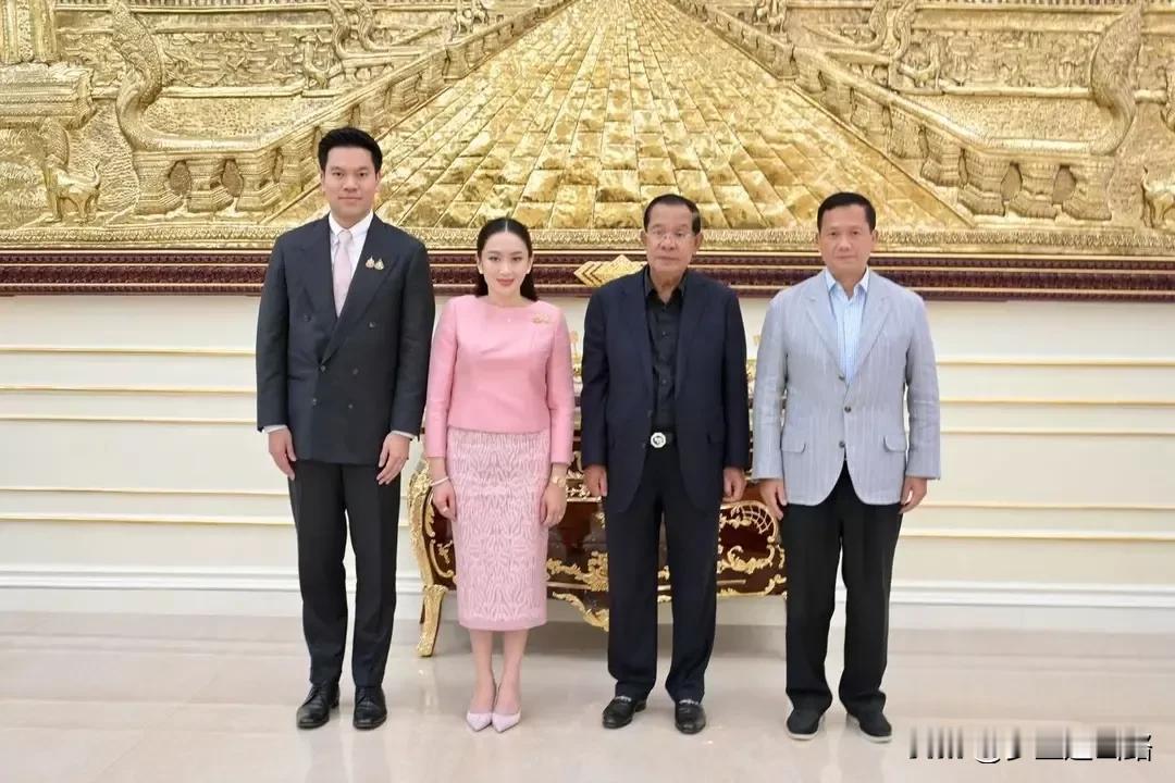 其实个头大也没啥好看的，看看佩通坦的的丈夫站在这几个人中间，显得一点都不好看，像