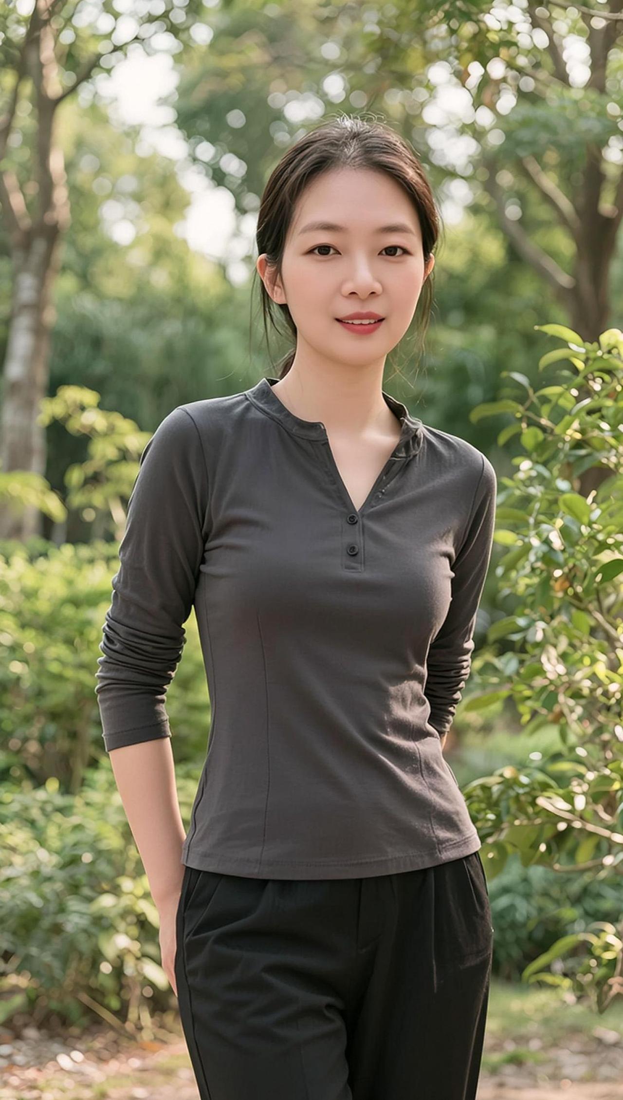 AI户外生活照性感美女田园生活日常分享上热门