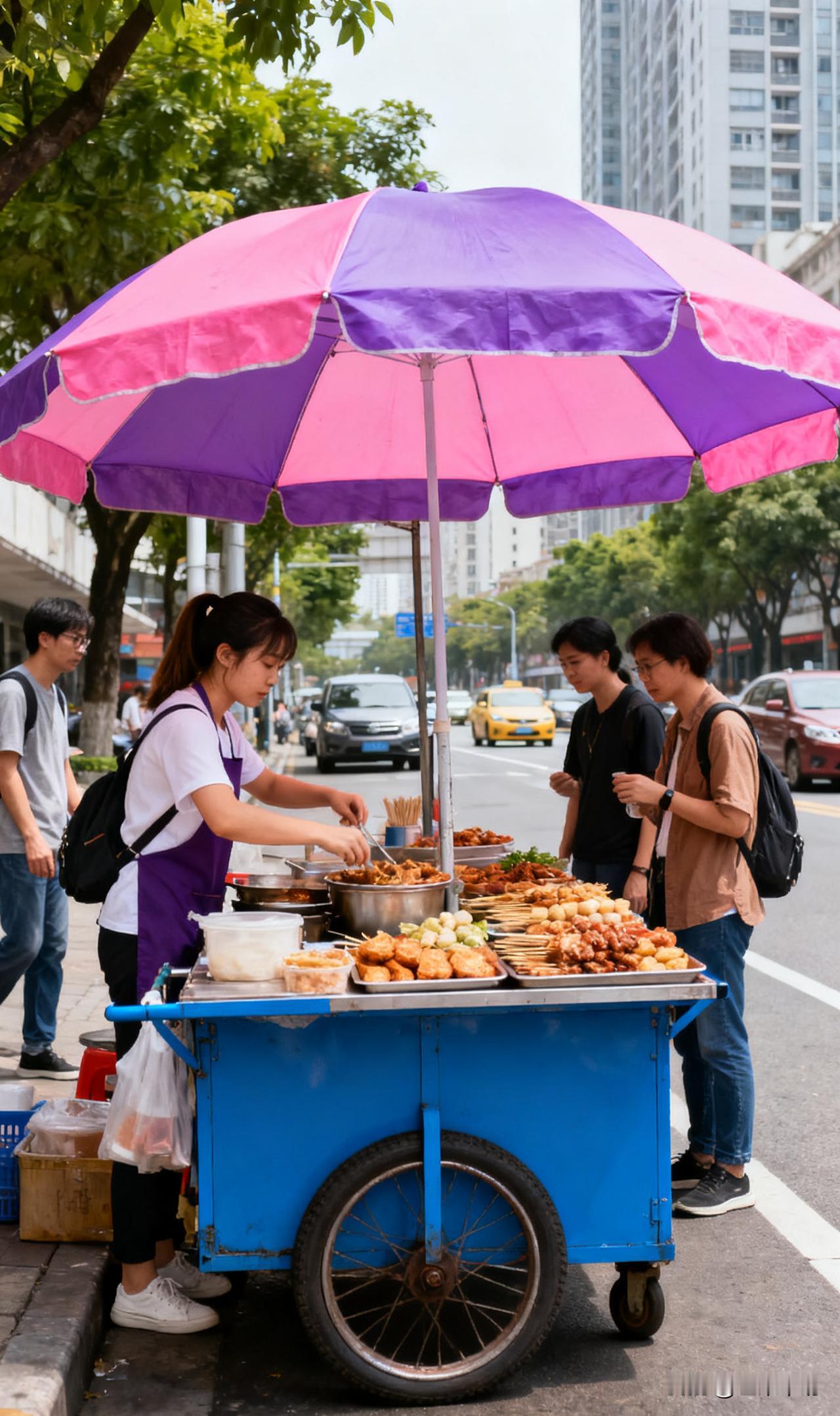 离婚后，我带着孩子摆摊卖小吃，如今月入3万。离婚那会儿，我抱着孩子站在空荡荡