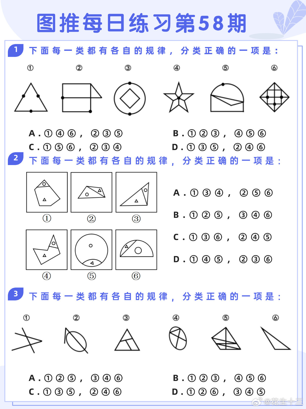 图推类比每日练习第58期图推难度：☆☆☆类比难度：☆☆☆决战公考省考事业单位​