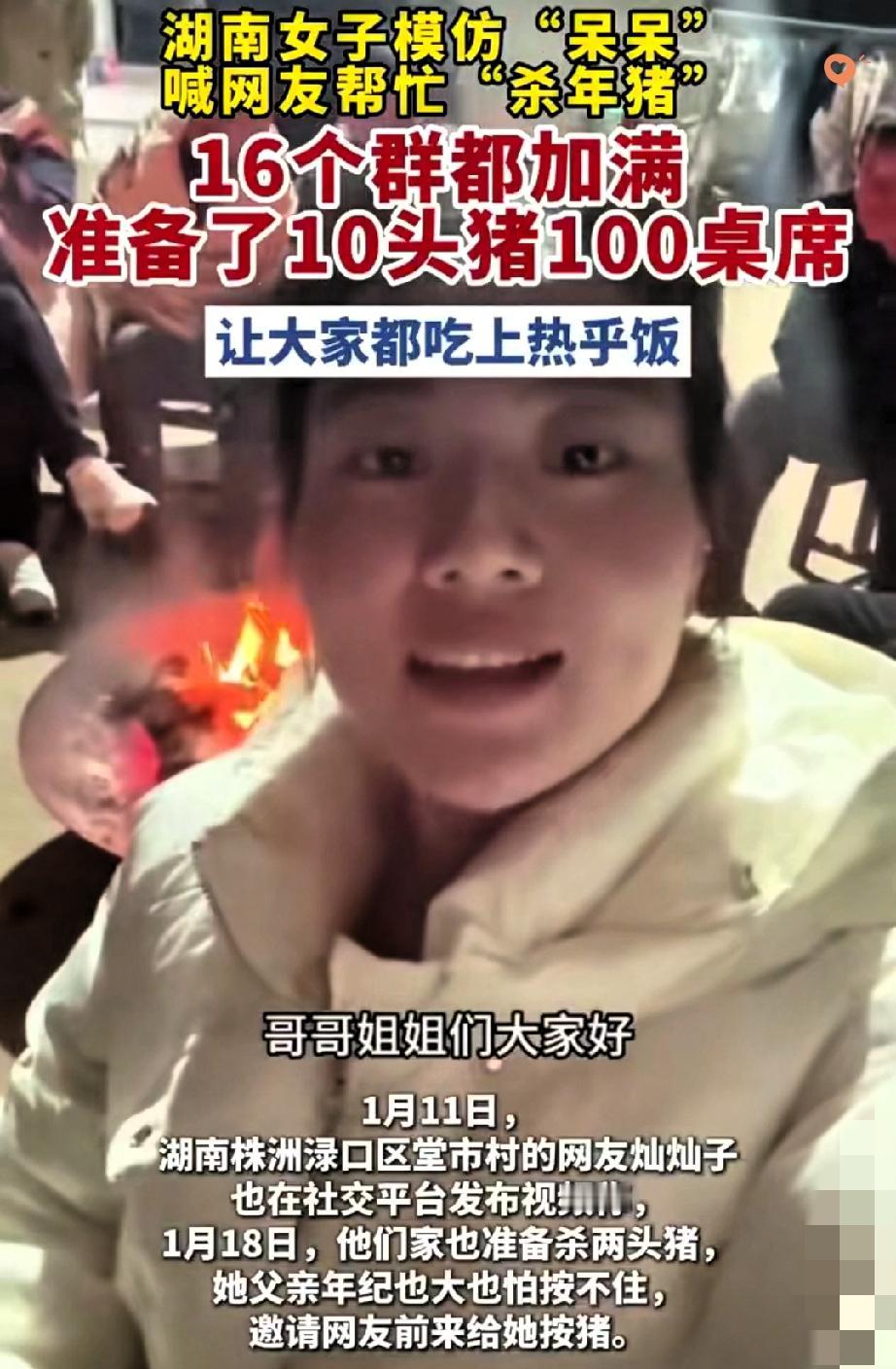 抄作业都能抄翻车！灿灿子学呆呆妹办杀猪宴，结果把自己玩到账号封禁，这波操作简直